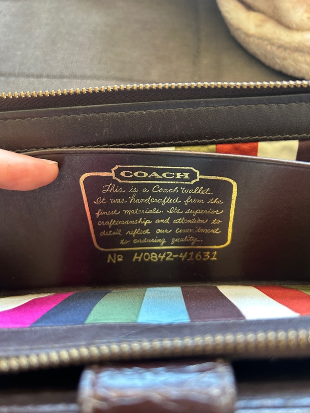 Coach Signature Canvas Legacy Wallet